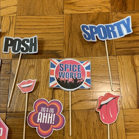 Spice Girls Themed Party Photo Booth Props - Picture 3 of 7